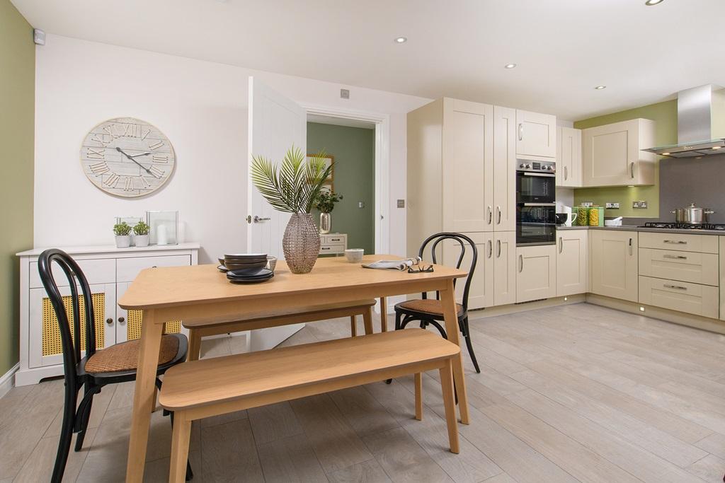 Beautiful open plan kitchen and dining area