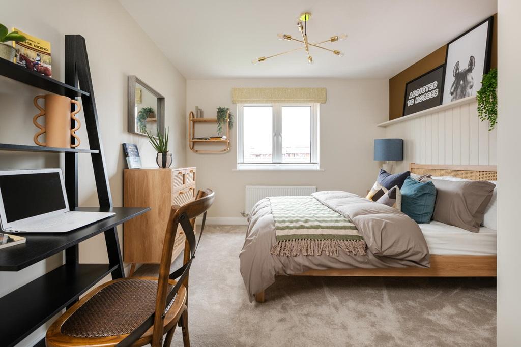 A spacious second double bedroom is perfect for...