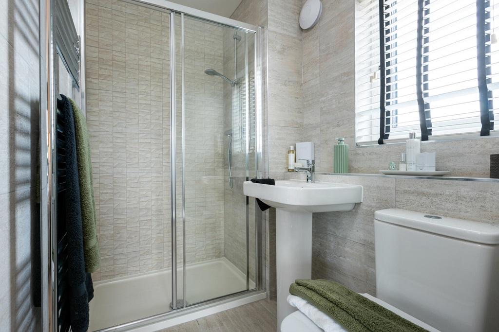 A private en-suite shower room gives you peace...