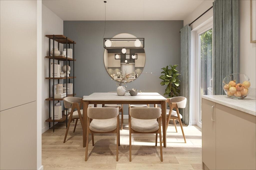 French doors from the dining area to let the...