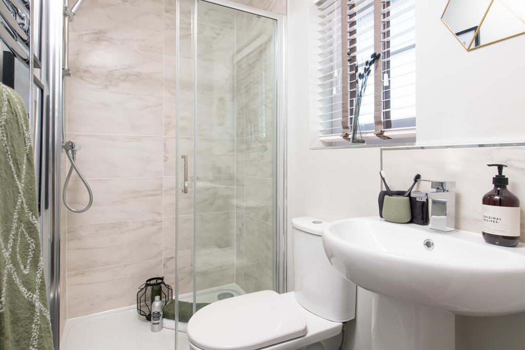 Internal view of the bathroom in an Alderney...