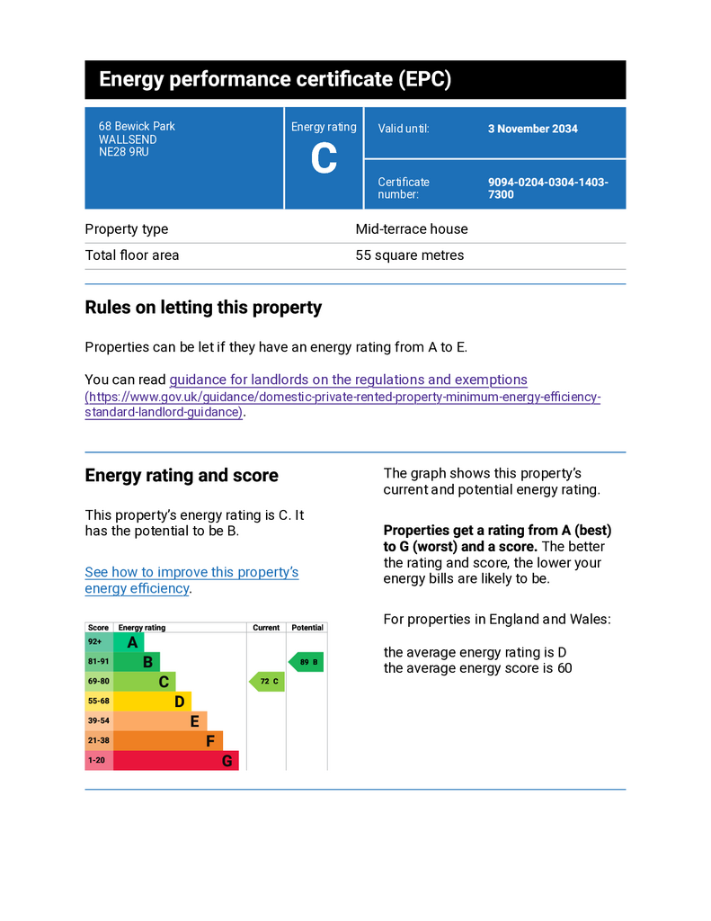 Energy performance certificate (EPC) – Find an ene