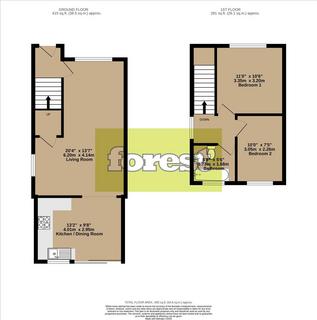 2 bedroom end of terrace house for sale, Durham Road, Feltham, Middlesex, TW14