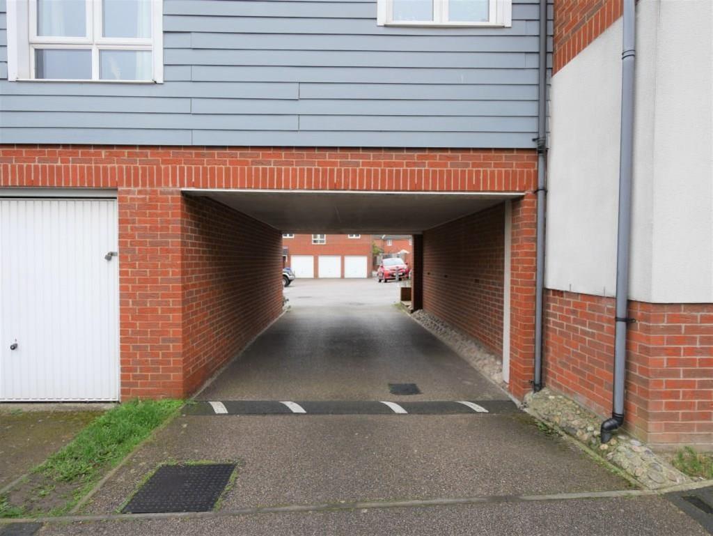 Entrance to parking area