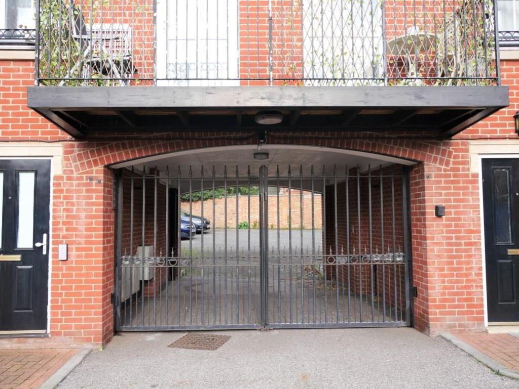 Gated car park entrance