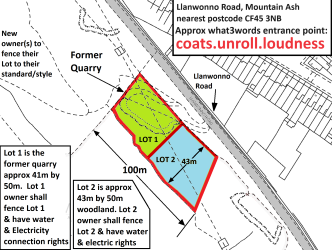 Lot 1 Land adjacent to, Llanwonno Road, Mountain