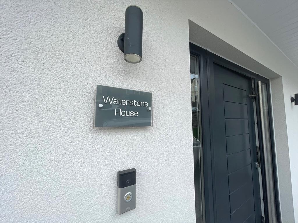 Front house name plaque