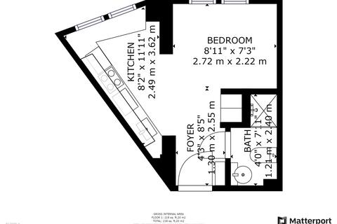 1 bedroom terraced house to rent, 403, 29a Upper Parliament Street, Nottingham, Nottinghamshire, NG1