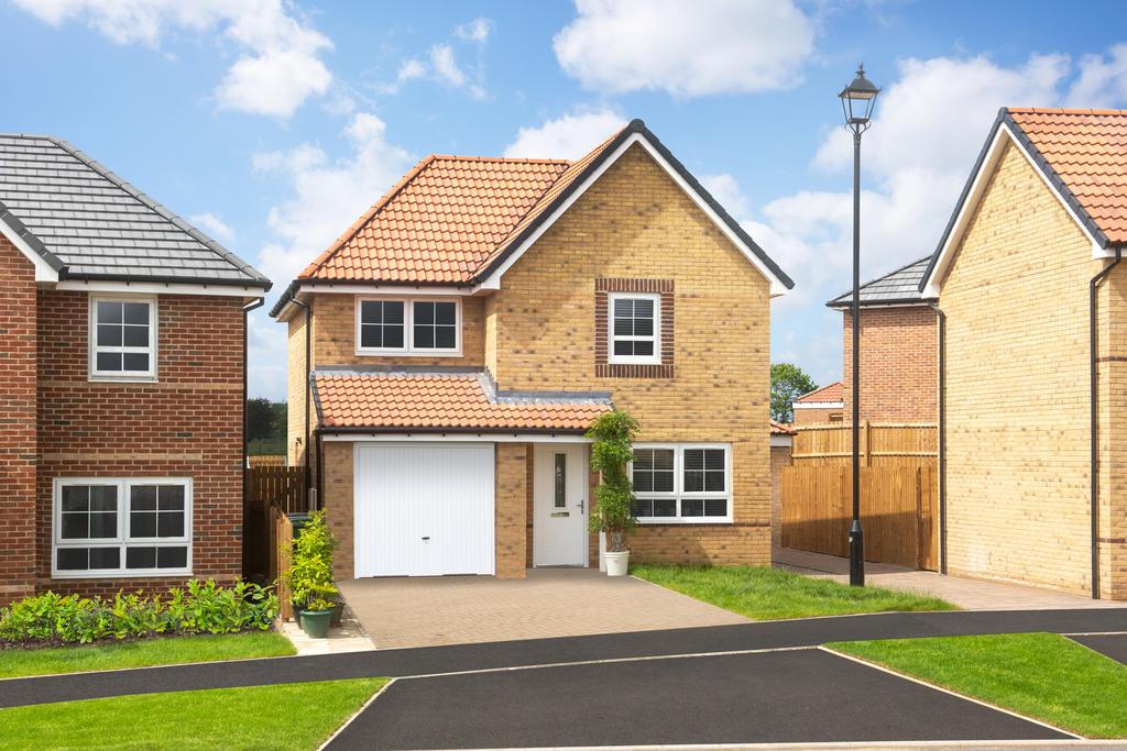 Outside view of 3 bedroom detached Denby home