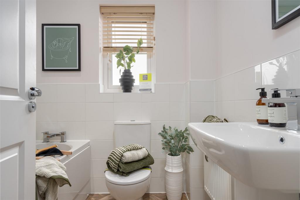 Internal view of the Maidstone bathroom. 3 bed...