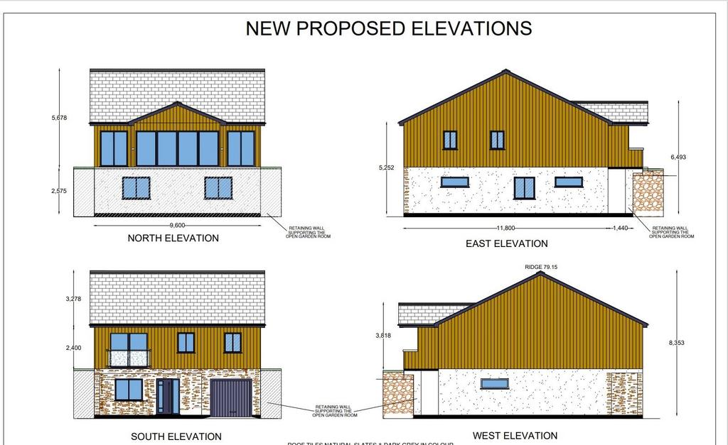 Plot for 3 Detached Houses, Zelah - View 3