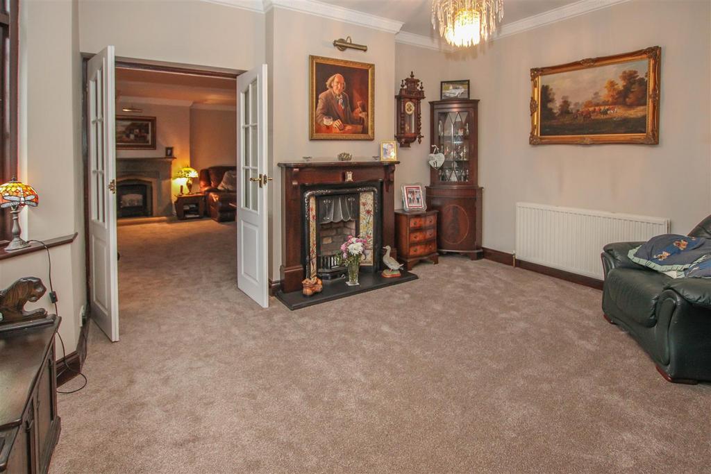 Reception room, fireplace