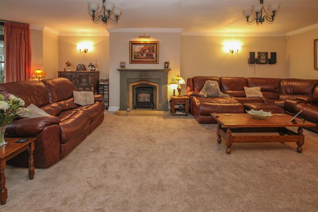 Living room, fireplace