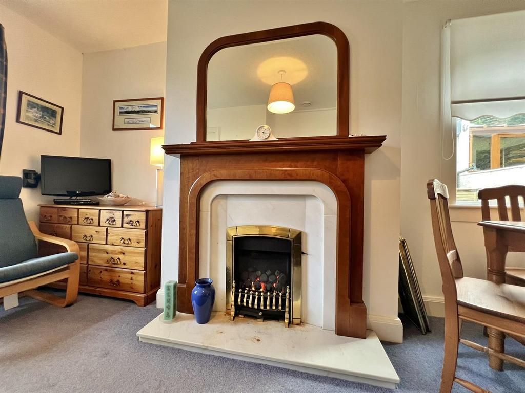 Siting room living flame gas fire