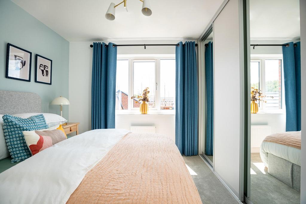 There's space for storage in bedroom 2