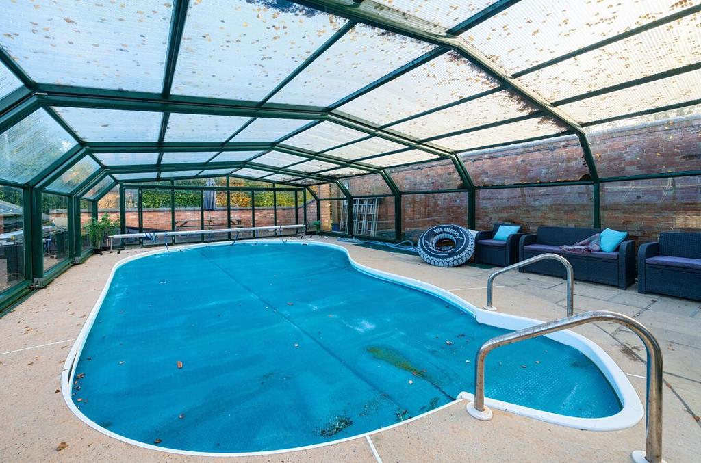 Covered heated pool