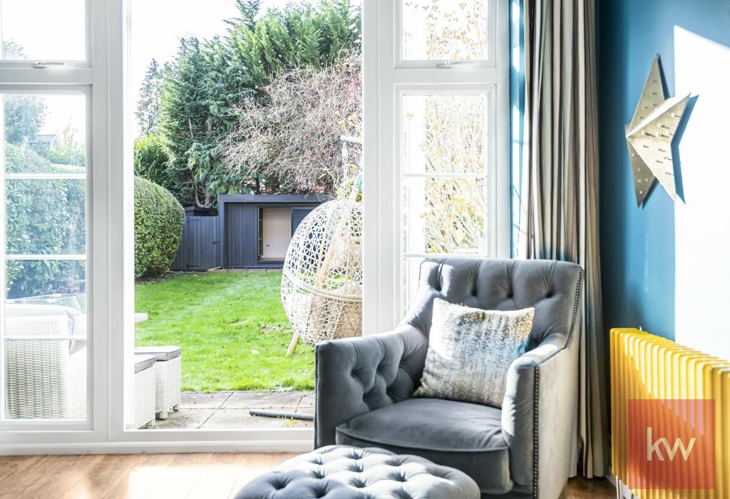 Living Room French Doors to Garden