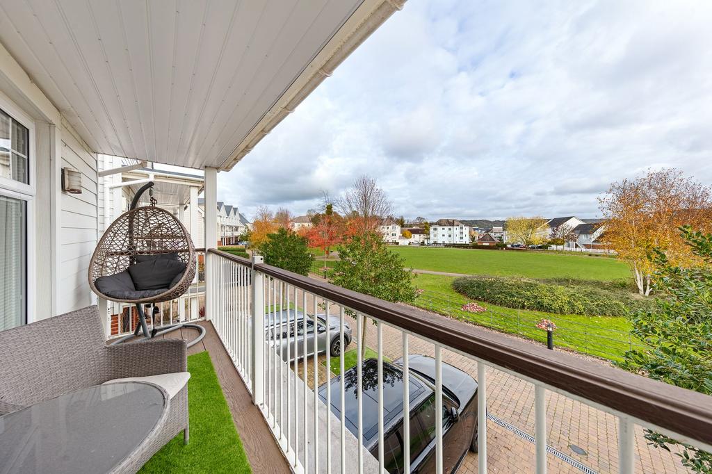 Master bedroom with balcony