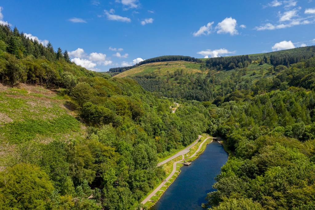 Cwmcarn aerial of lake.jpg