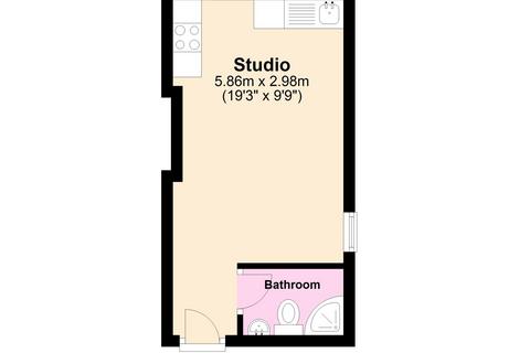 Studio to rent, 53 Connaught Avenue Flat 5