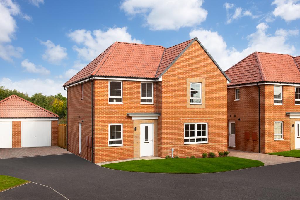 Outside view of 4 bedroom detached Radleigh home