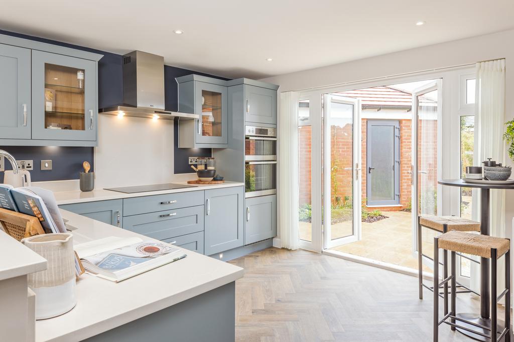 Kitchen and breakfast bar in the 4 bedroom...