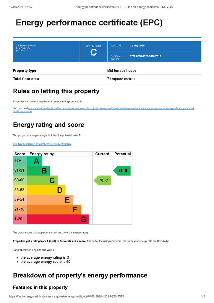 EPC Certificate
