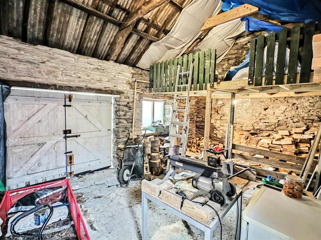 Inside the old smithy