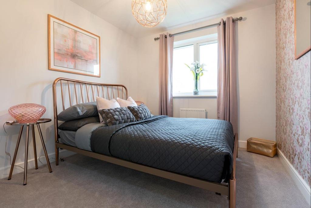 A double bedroom with built-in wardrobe