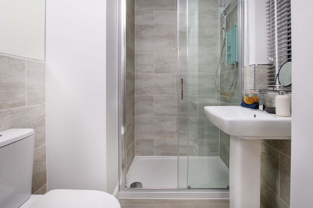 Ensuite shower room in the Ripon Show Home