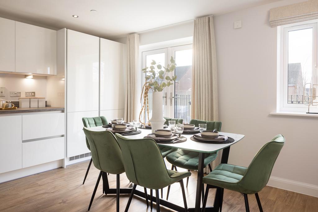 Dining area in the Matlock 3 bedroom home