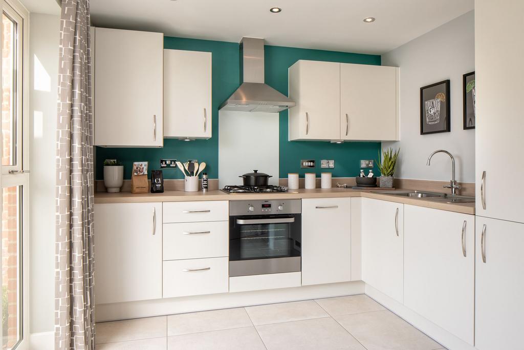 Open Plan Kitchen in the Roseberry 2 bedroom home