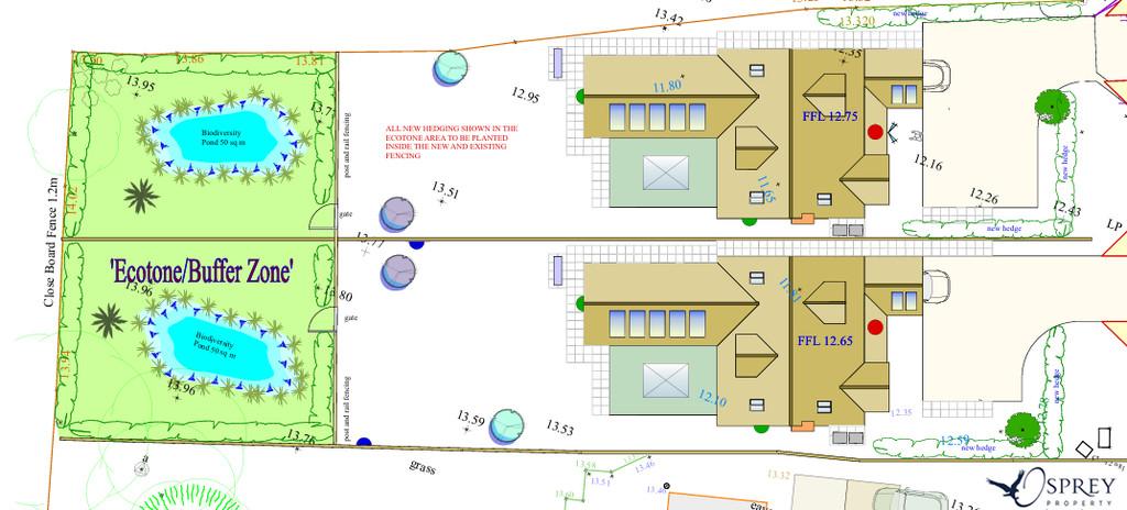 Site plan over head