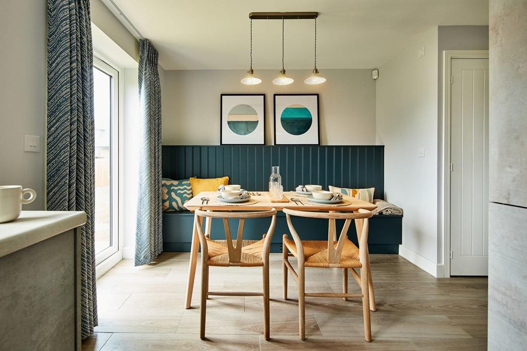 There's plenty of space for dining with family...