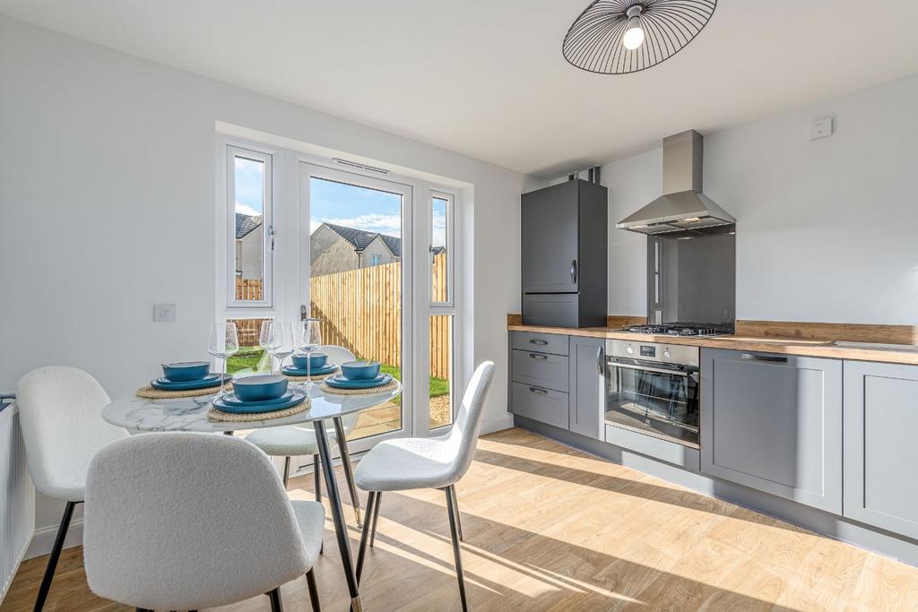 Kitchen/dining space in 3 bedroom Coull home