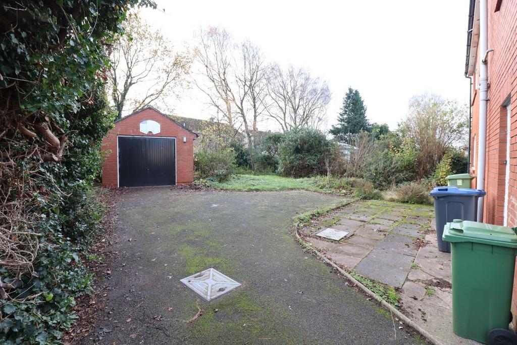 Garage and rear garden