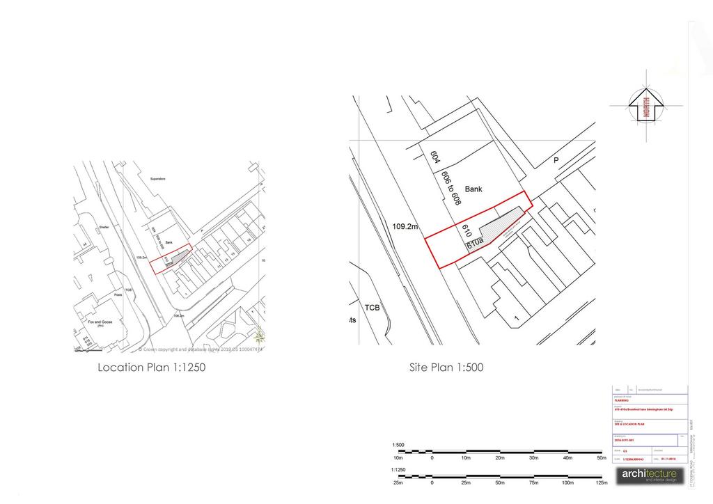 610 Bromford Lane shop site plan