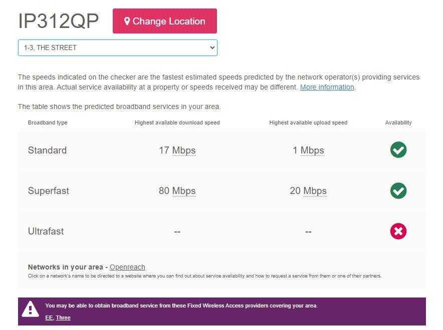 Broadband Speed