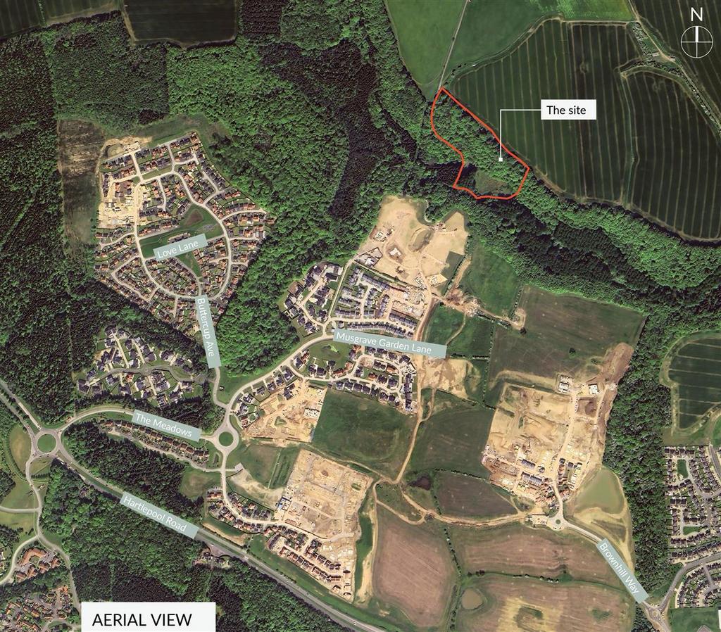 8.9 Acre Site Highlighted Red