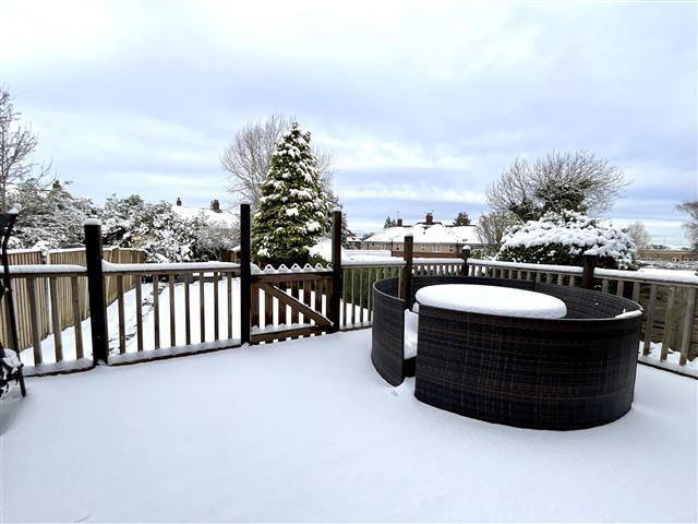 Rear garden patio