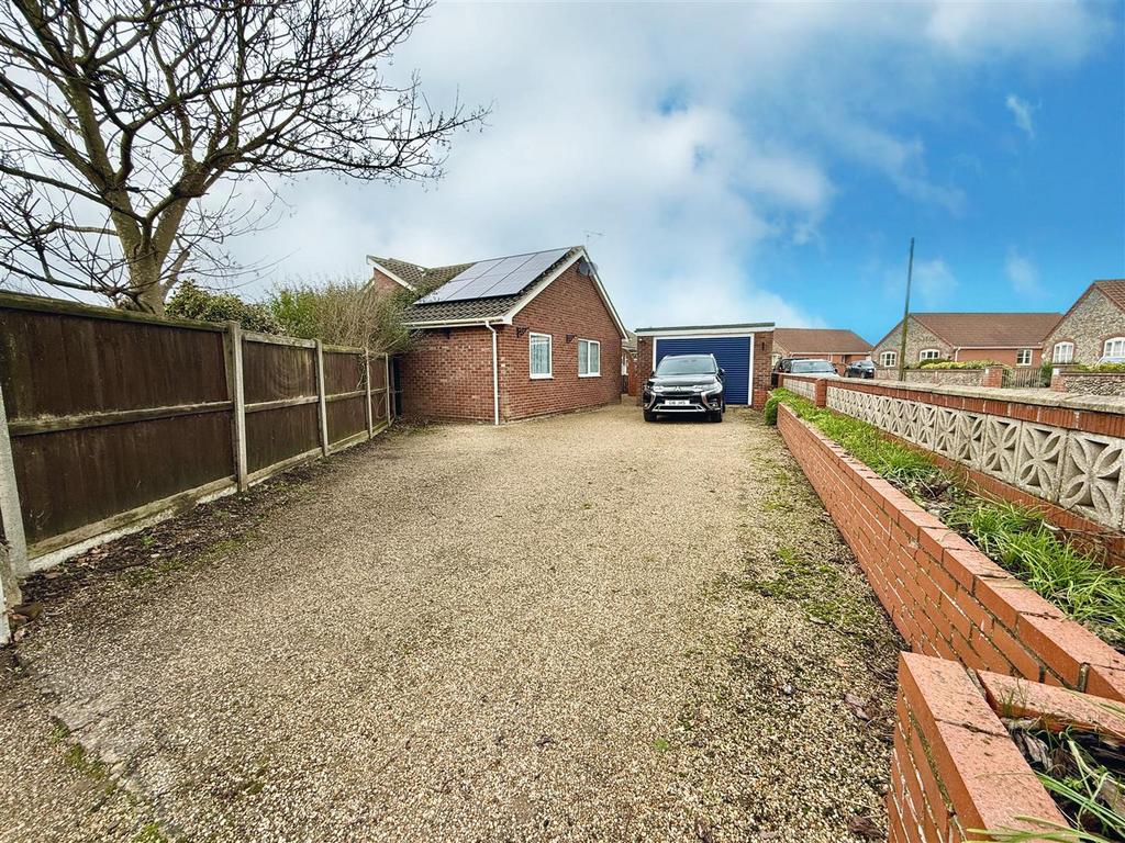 Driveway and garage