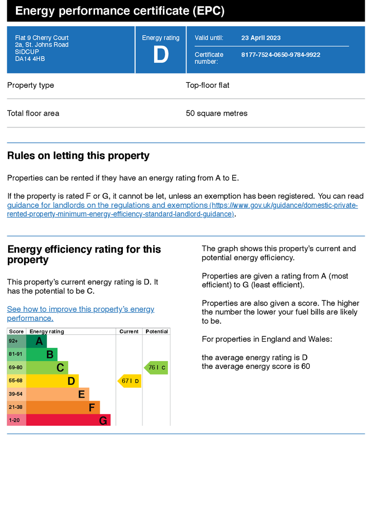 EPC Certificate