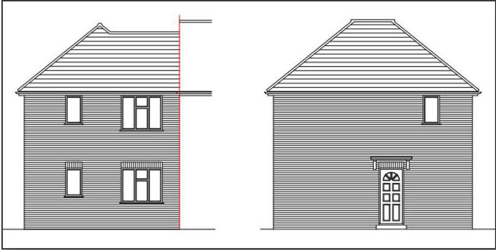 Proposed Front &amp; Side Elevations