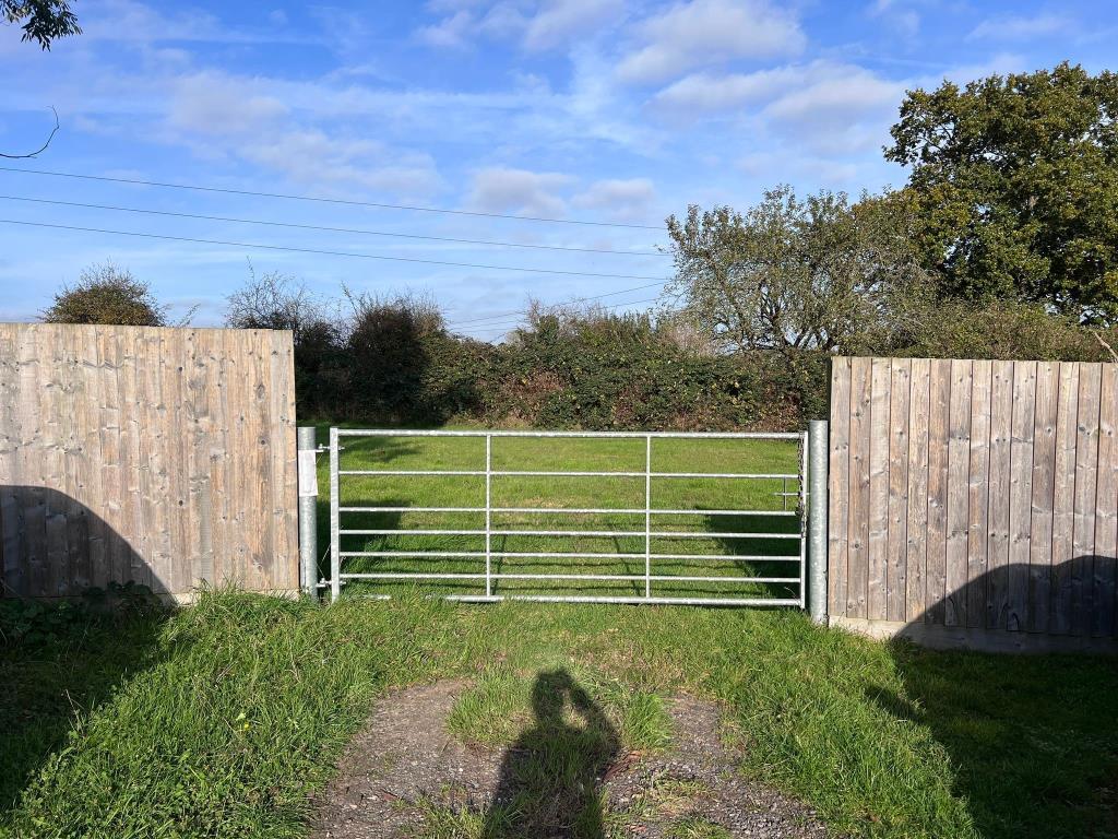 View of site for development with gated access poi