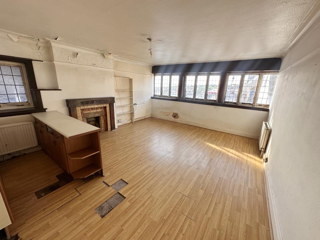 First floor living room with views toward the sea