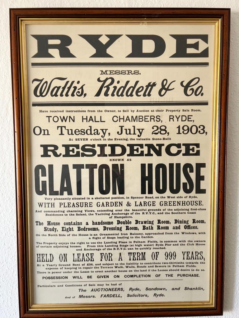 Sale poster from 1903