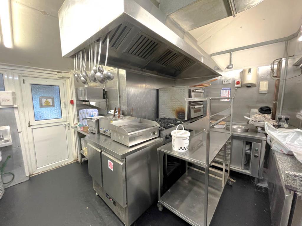 Kitchen and food preparation area