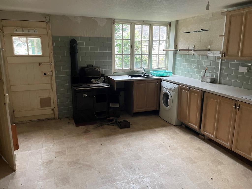 Kitchen with door to conservatory