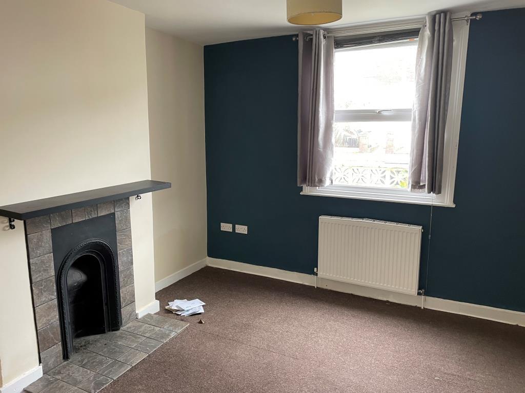 Living room with fireplace