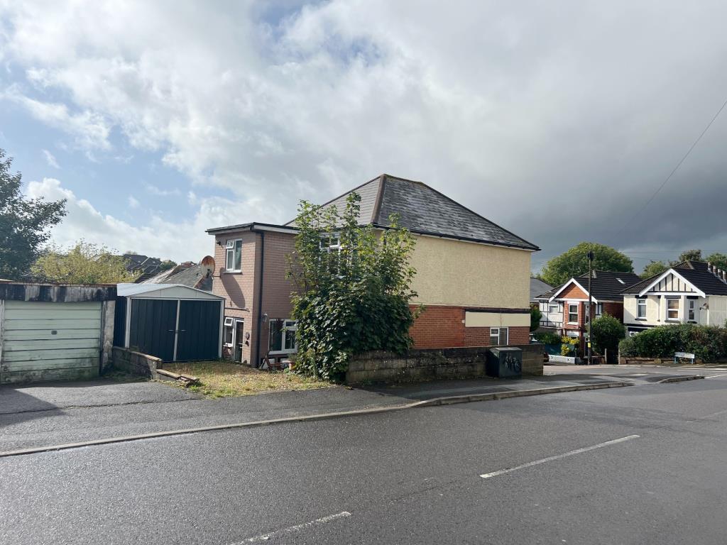 Side and rear elevation with garage